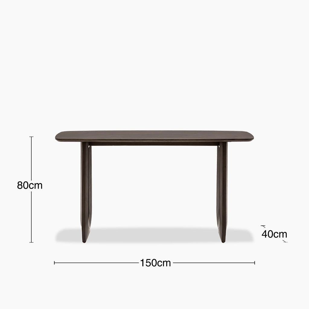 Asher Wooden Console Table | Dark Mango Wood