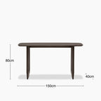 Asher Wooden Console Table | Dark Mango Wood
