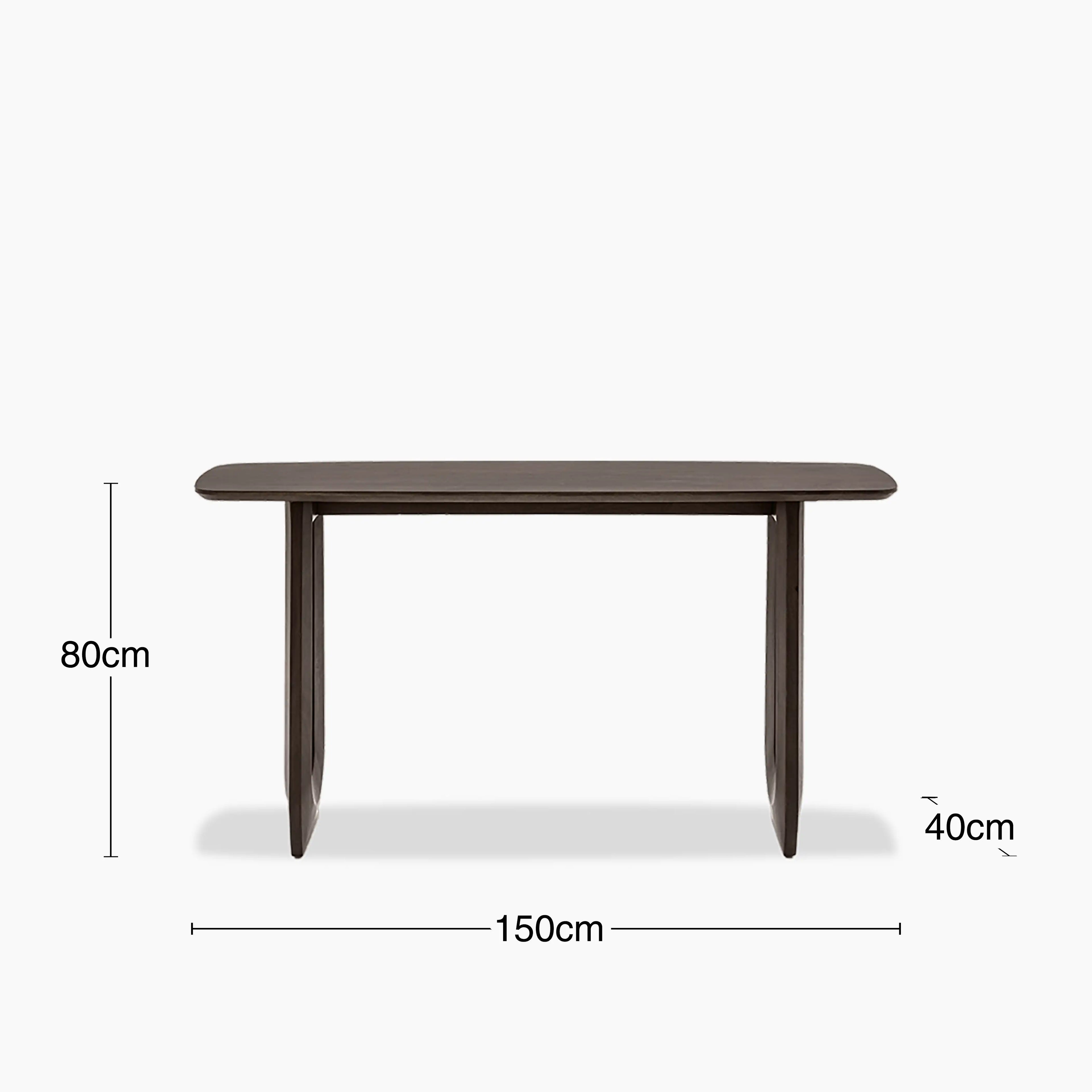 Asher Wooden Console Table | Dark Mango Wood