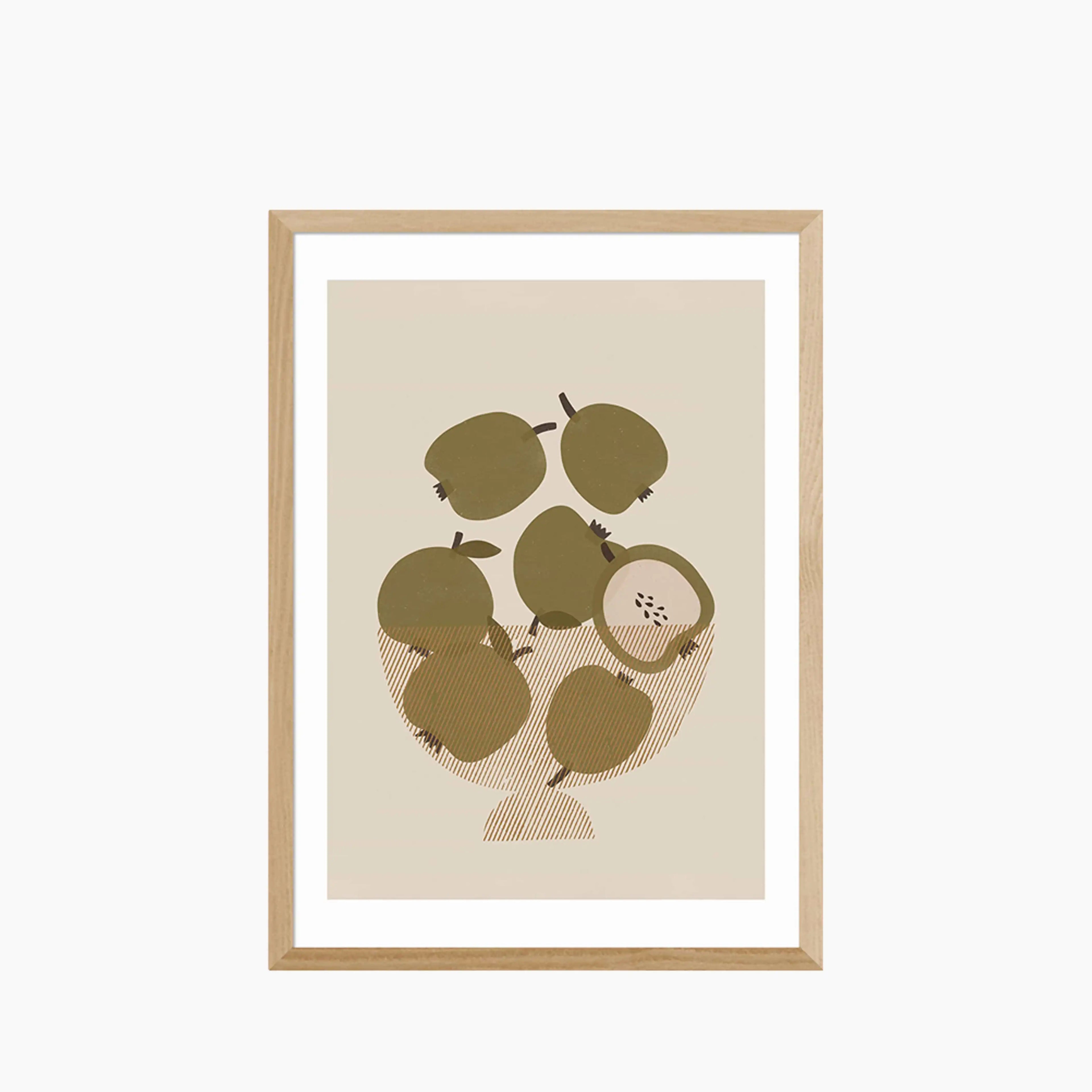 An Apple A Day Bowl Graphic Print
