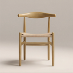 Aalborg Wooden Dining Chair | Natural Weave & Oak