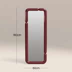 Alana Full Length Wall Mirror, 160 x 60 cm| High Gloss Burgundy