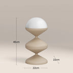 Brandon Table Lamp | Opaque & Taupe