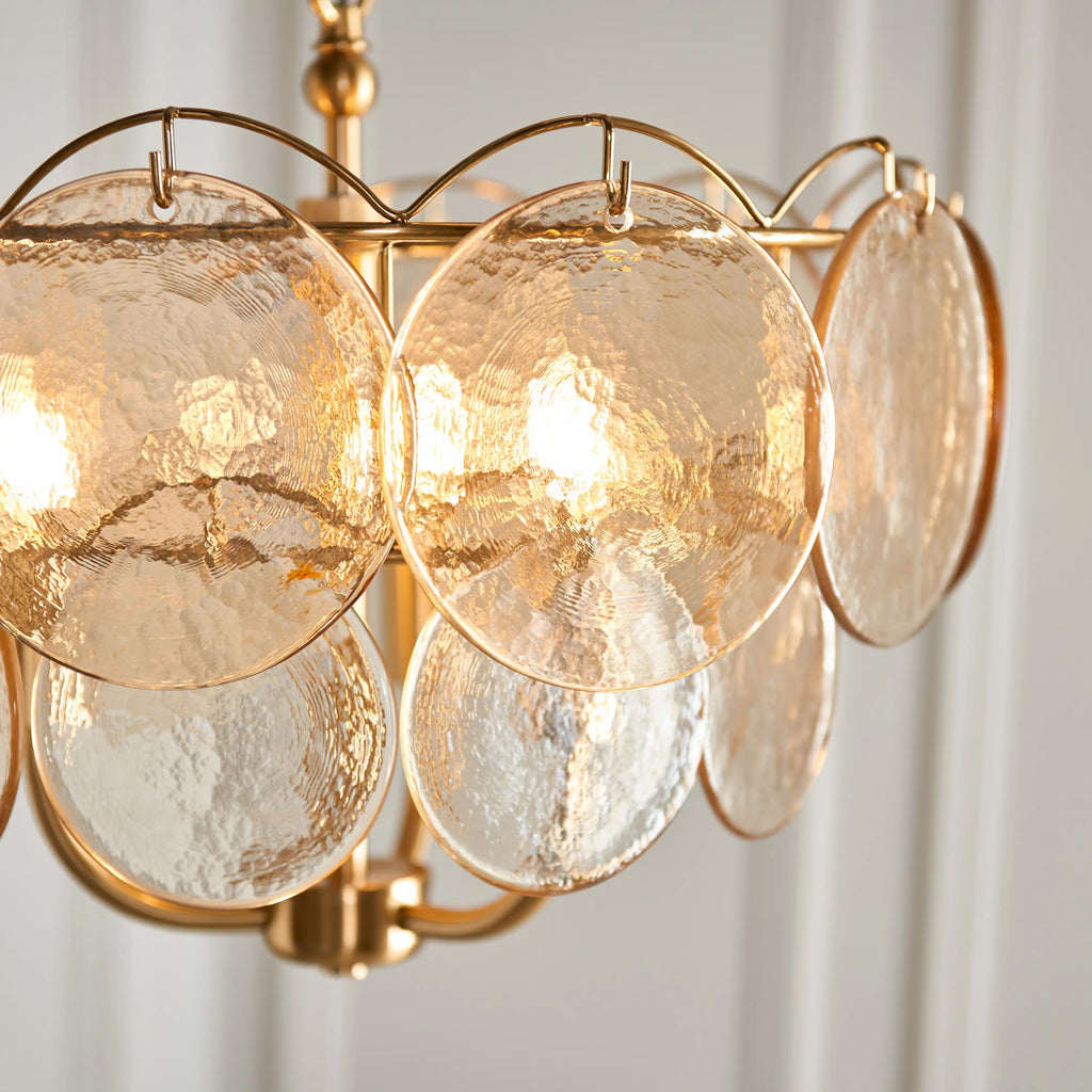 Lenora 3 Light Pendant Light | Brass