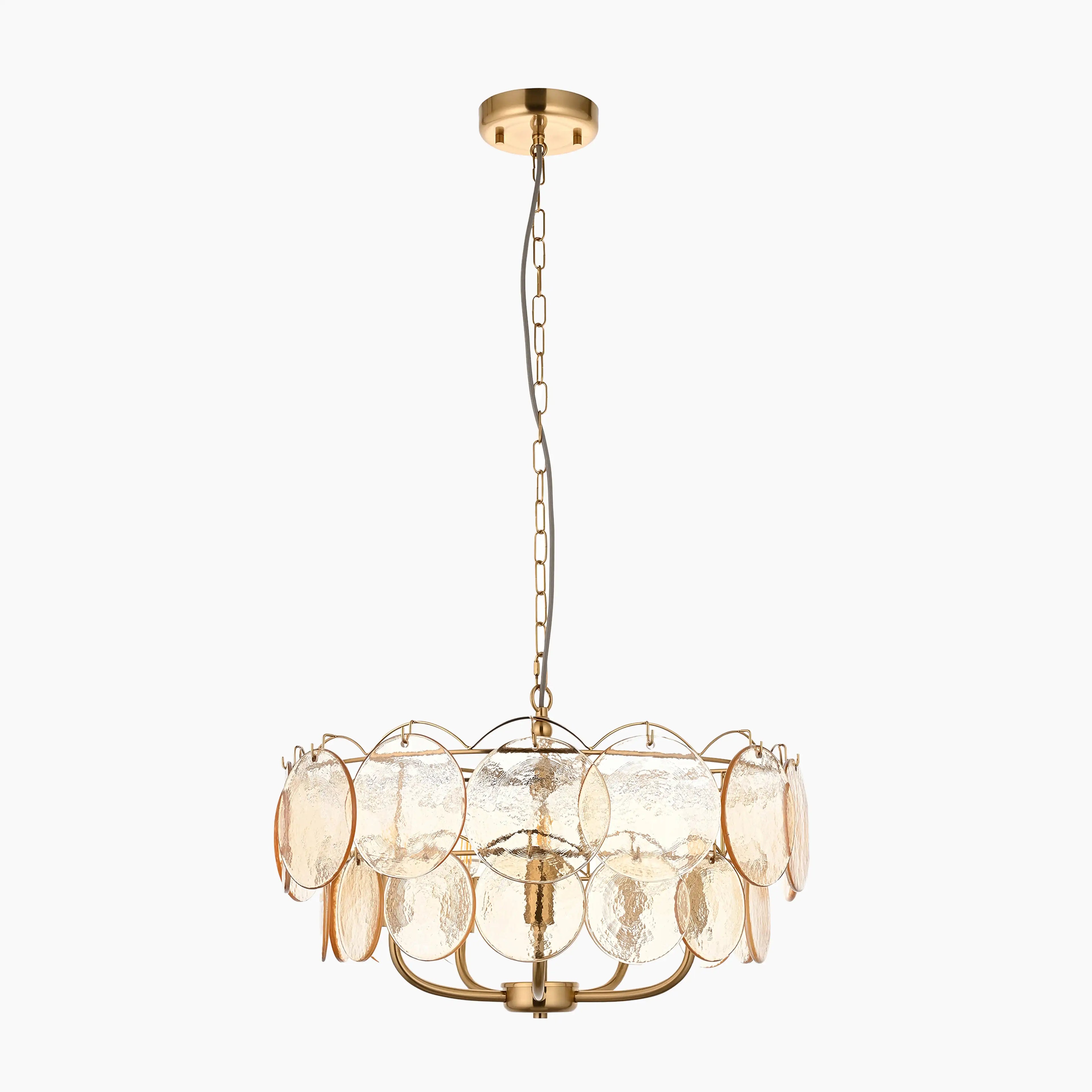 Lenora 5 Light Pendant Light | Brass