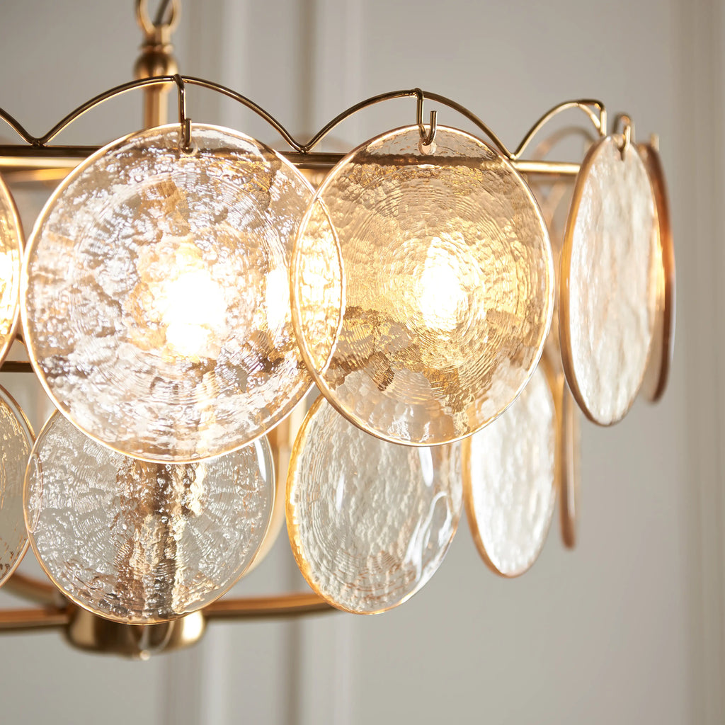 Lenora 5 Light Pendant Light | Brass