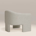 Findlay Armchair | Speckled Stone Sustainable Boucle & Walnut