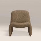Arlet Accent Chair | Speckled Cappuccino Boucle & Walnut