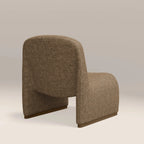 Arlet Accent Chair | Speckled Cappuccino Boucle & Walnut