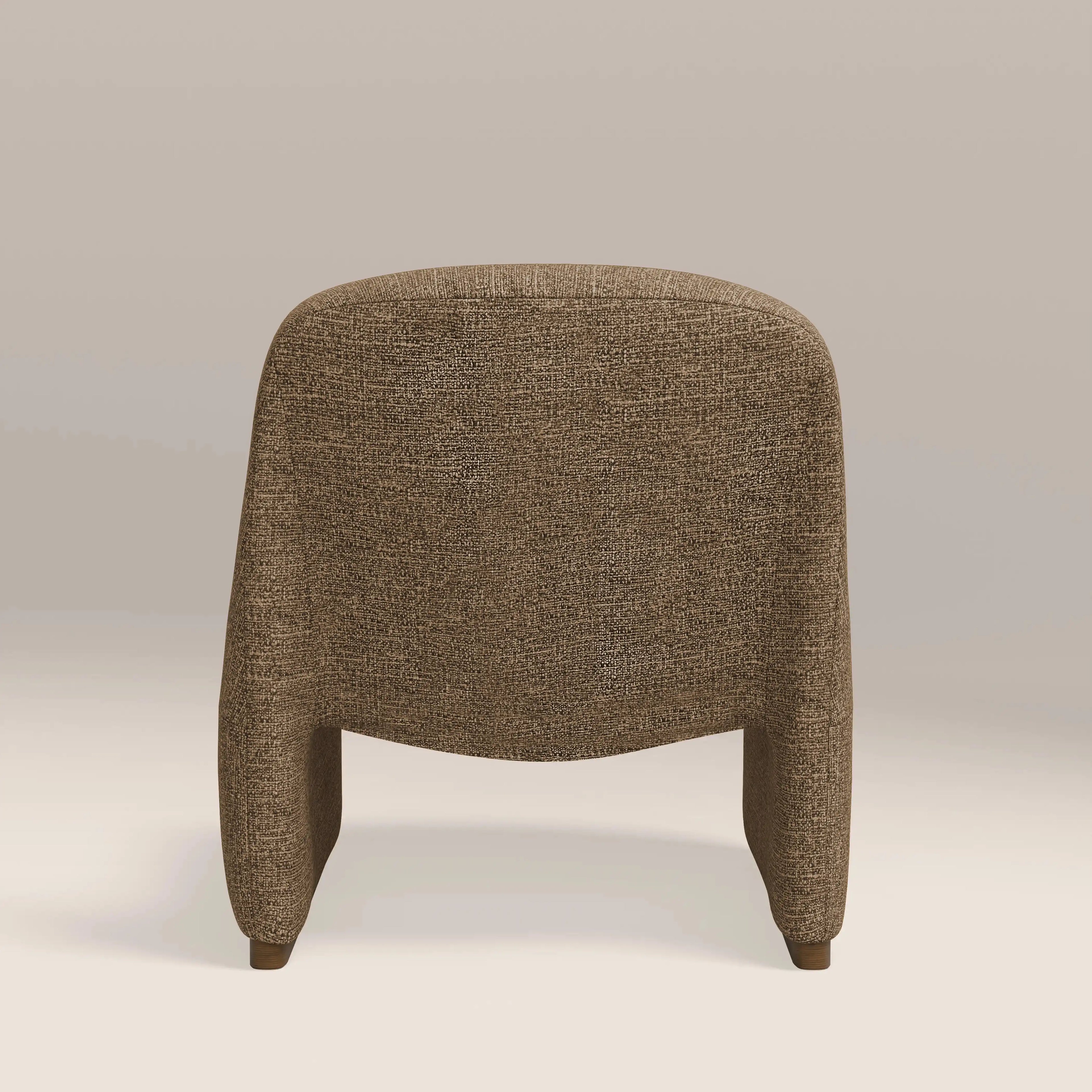 Arlet Accent Chair | Speckled Cappuccino Boucle & Walnut