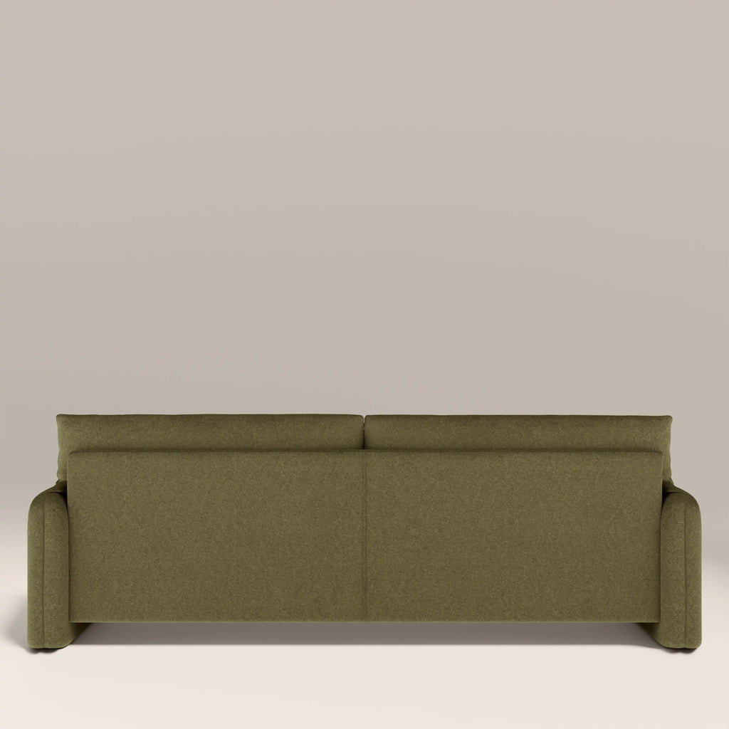 Haven 3 Seater Sofa | Moss Green Sustainable Mohair Velvet