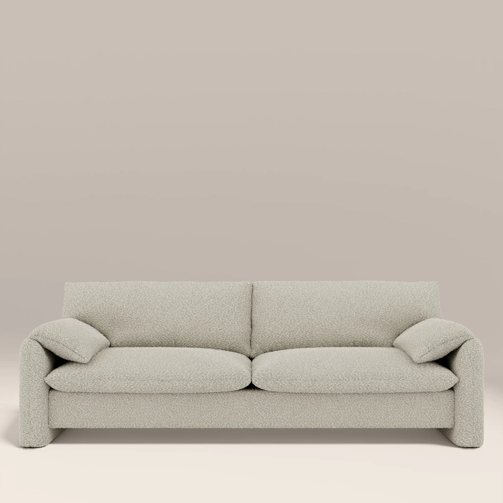 Haven 3 Seater Sofa | Speckled Stone Sustainable Boucle