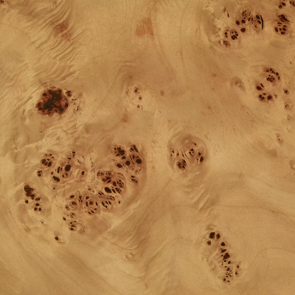 Dalton Round Wooden Side Table | Burl Wood