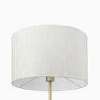Elodie Floor Lamp | Natural Linen & Walnut