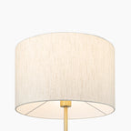 Elodie Floor Lamp | Natural Linen & Walnut