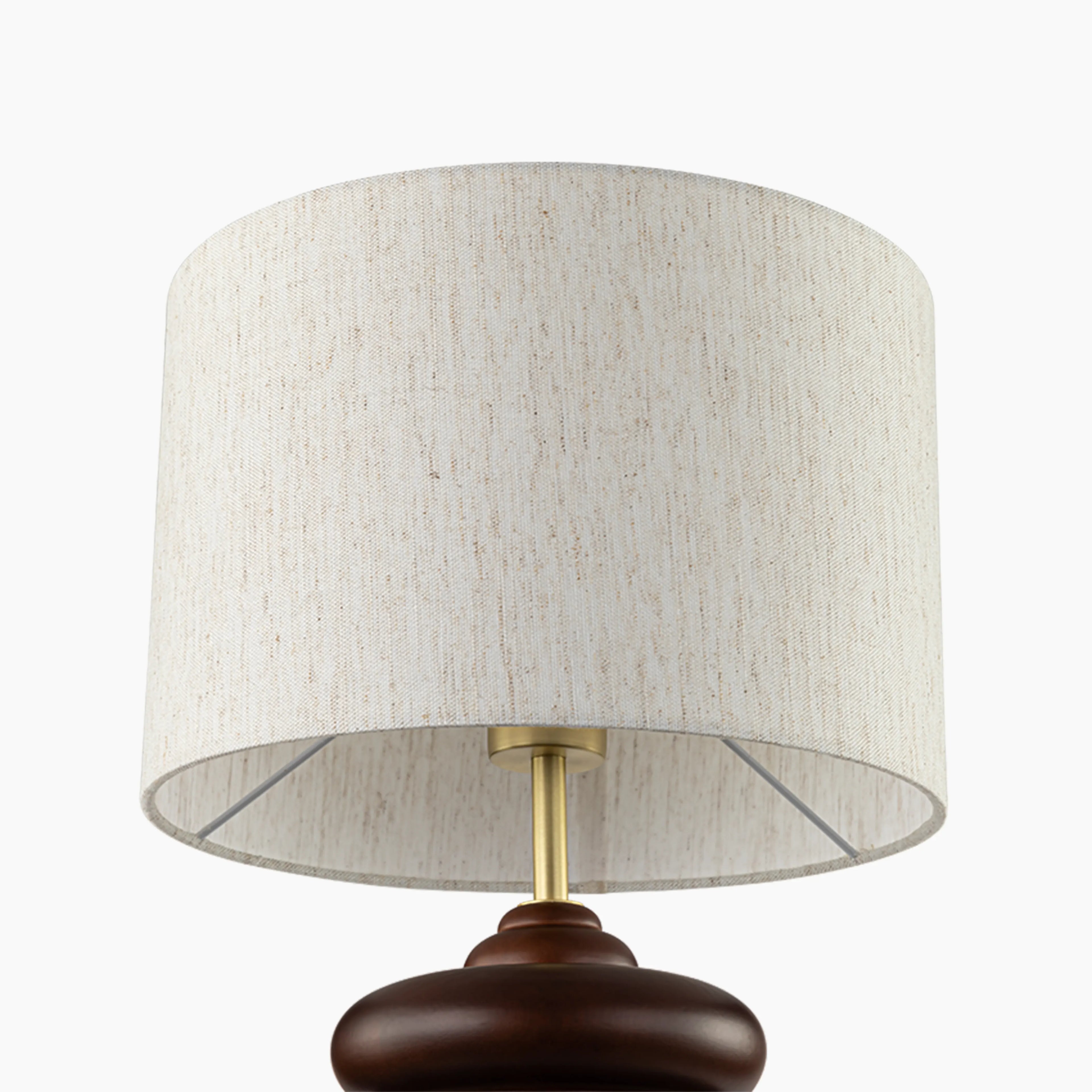Elodie Table Lamp | Natural Linen & Walnut