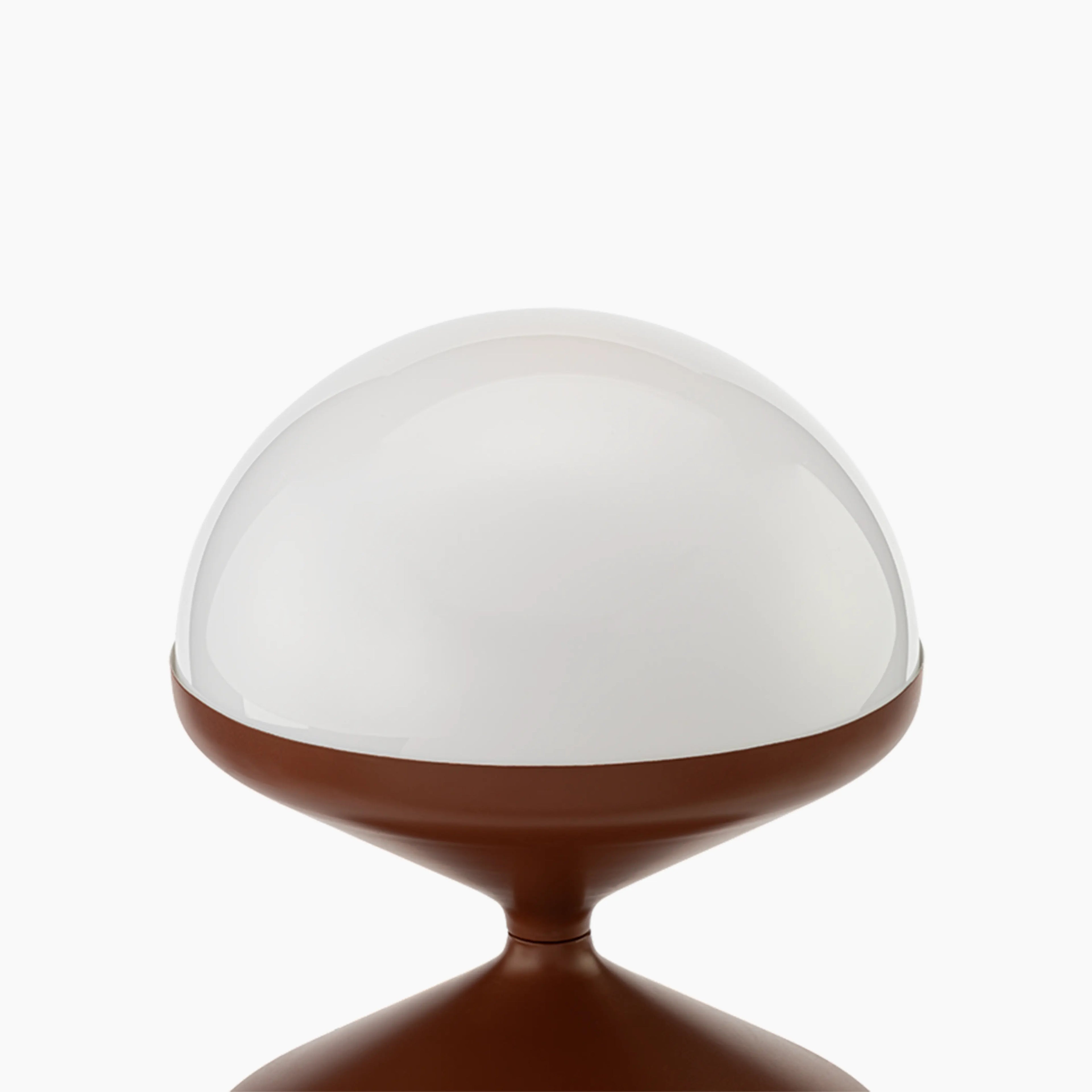 Brandon Table Lamp | Opaque & Rust Red