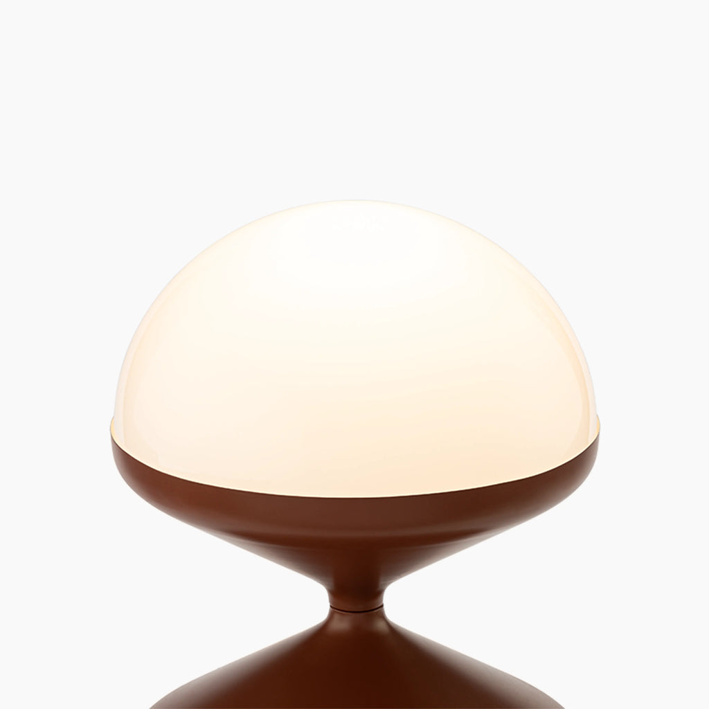 Brandon Table Lamp | Opaque & Rust Red