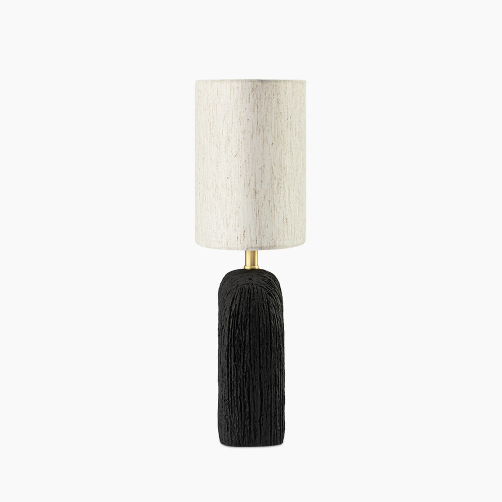Ashby Table Lamp | Natural Linen & Black