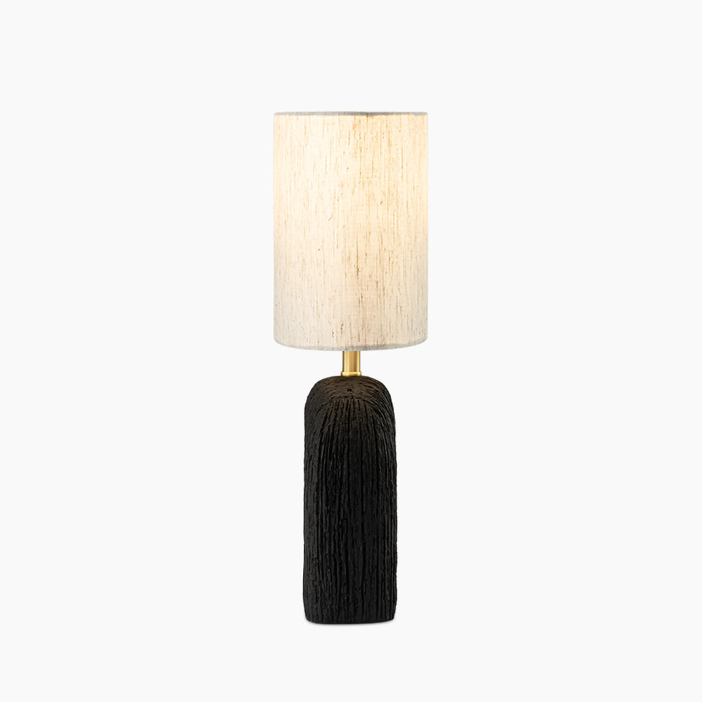 Ashby Table Lamp | Natural Linen & Black