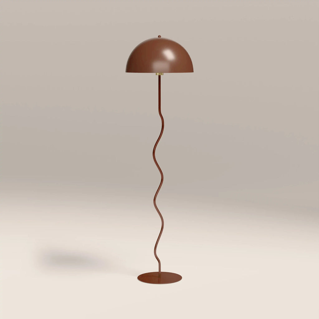 Alani Floor Lamp | Rust Red