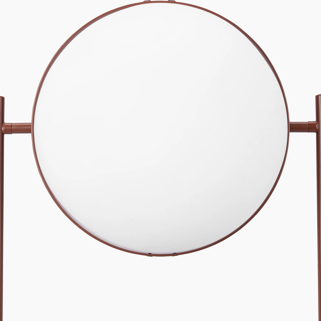 Bodie Floor Lamp | Opaque & Rust Red