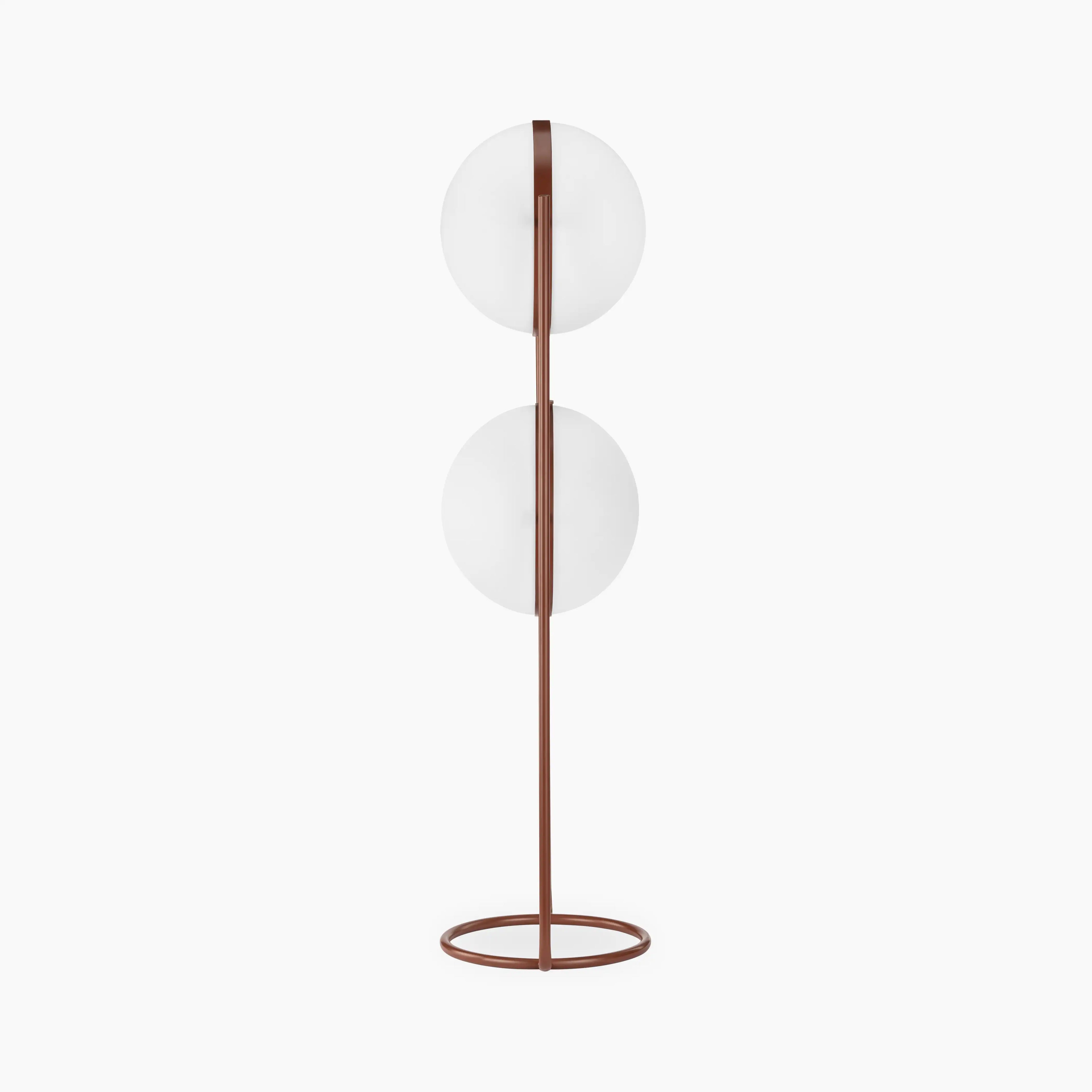Bodie Floor Lamp | Opaque & Rust Red