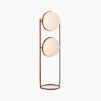 Bodie Floor Lamp | Opaque & Rust Red