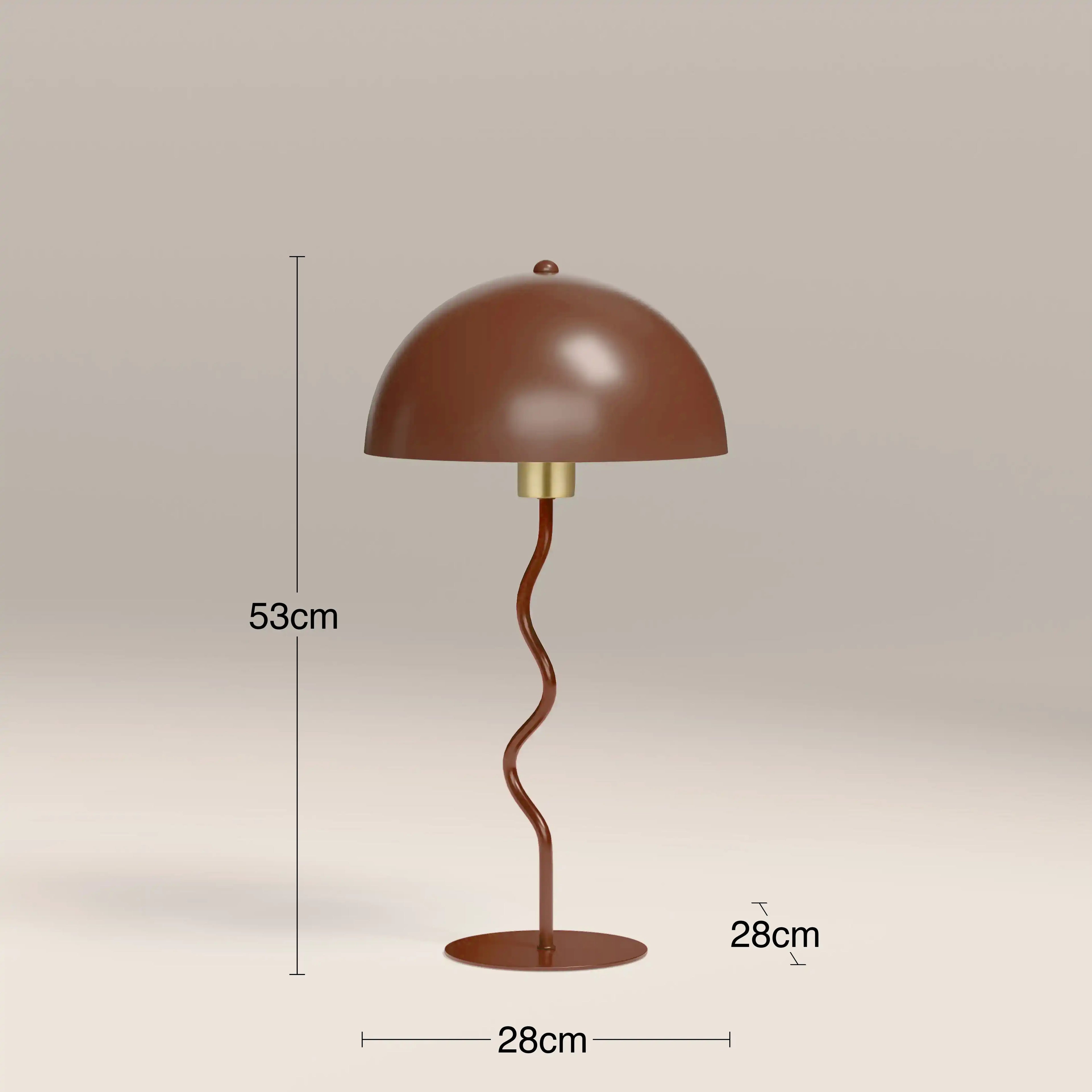 Alani Table Lamp | Rust Red