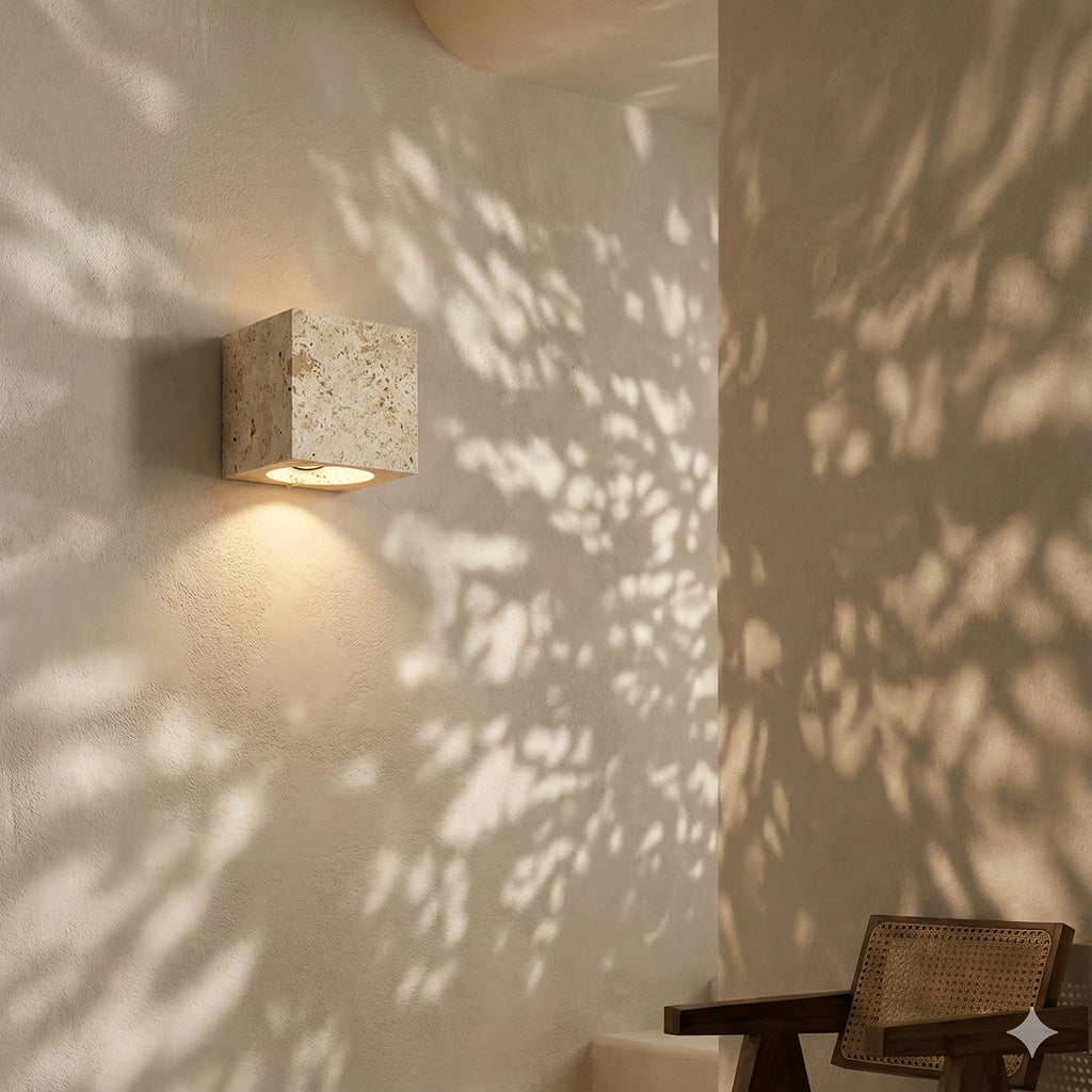 Leila Wall Light | Natural Travertine