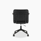Mason Office Chair | Vintage Black Faux Leather & Black