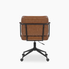 Mason Office Chair | Vintage Tan Faux Leather & Black