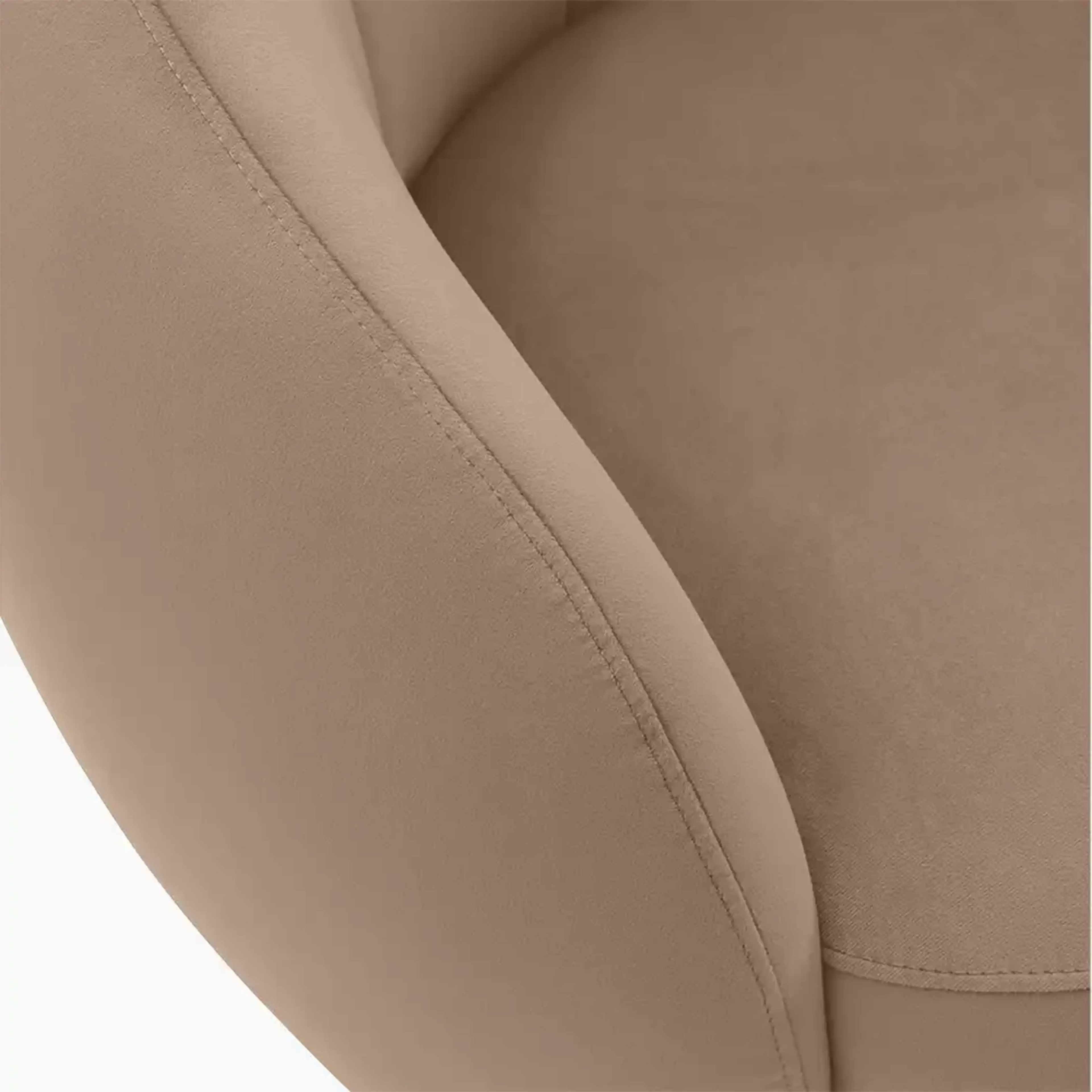 Emile Swivel Armchair | Taupe Sustainable Velvet & Walnut & Walnut