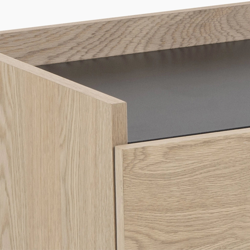 Connect Wooden TV Stand | Oak & Black