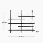 Belfast Large Wooden Shelf | Black