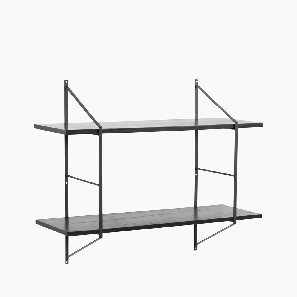 Belfast Small Wooden Shelf | Black