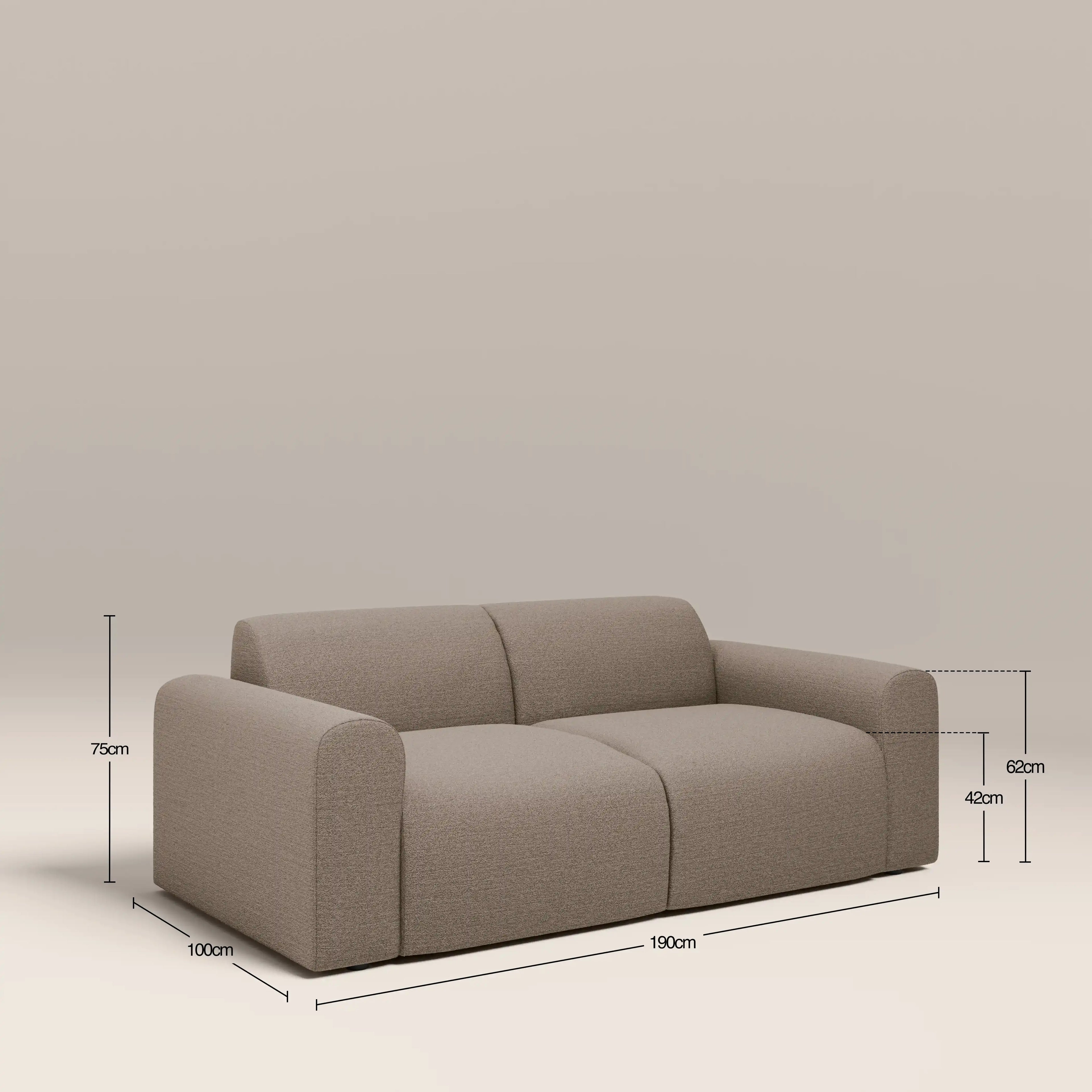 Celeste 2 Seater Sofa | Ecru Boucle