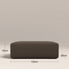 Celeste Footstool | Dusty Taupe Boucle