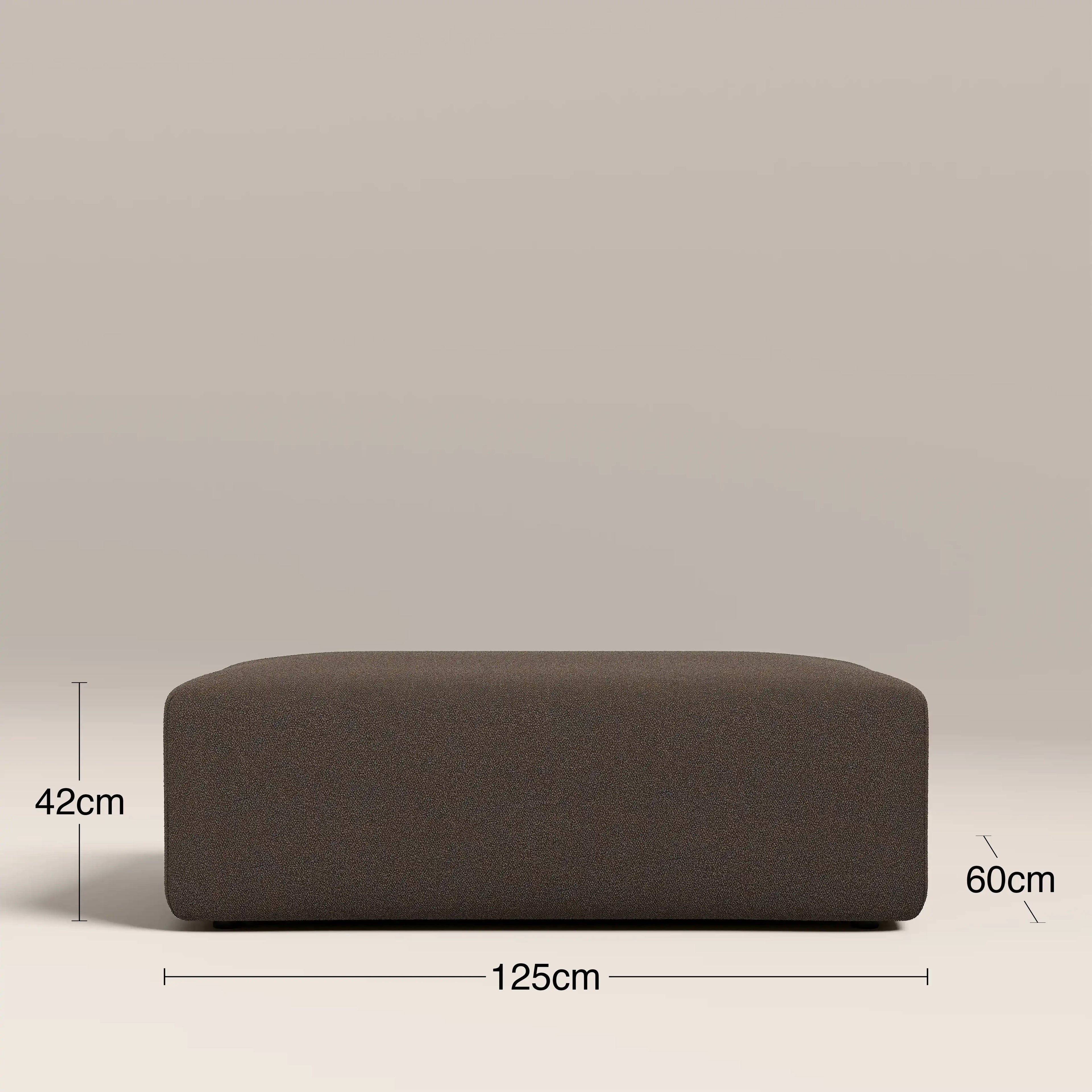 Celeste Footstool | Dusty Taupe Boucle