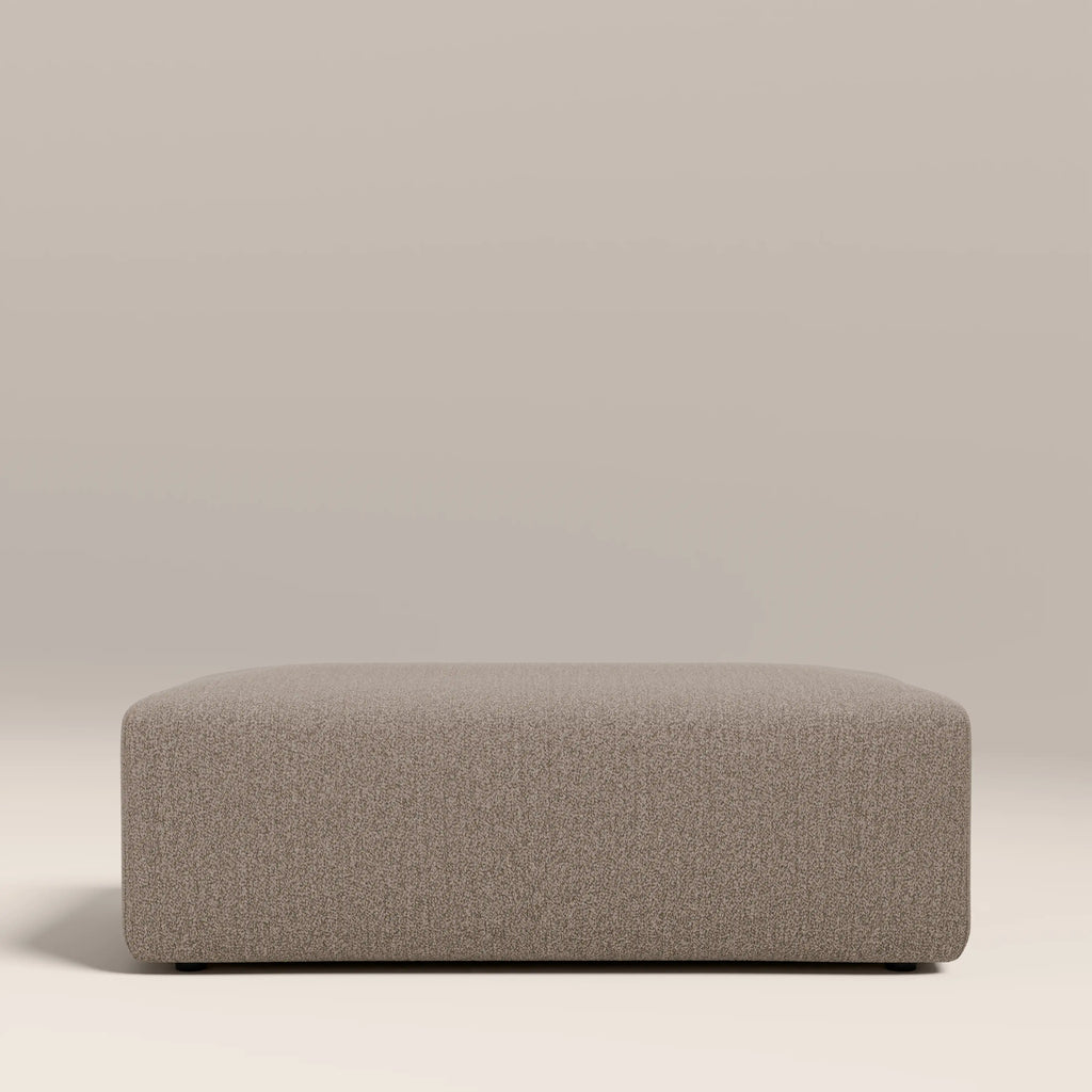 Celeste Footstool | Ecru Boucle