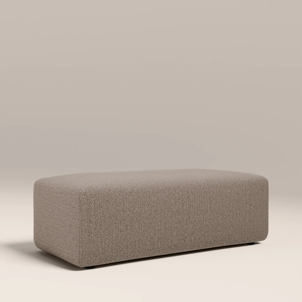 Celeste Footstool | Ecru Boucle
