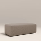 Celeste Footstool | Ecru Boucle