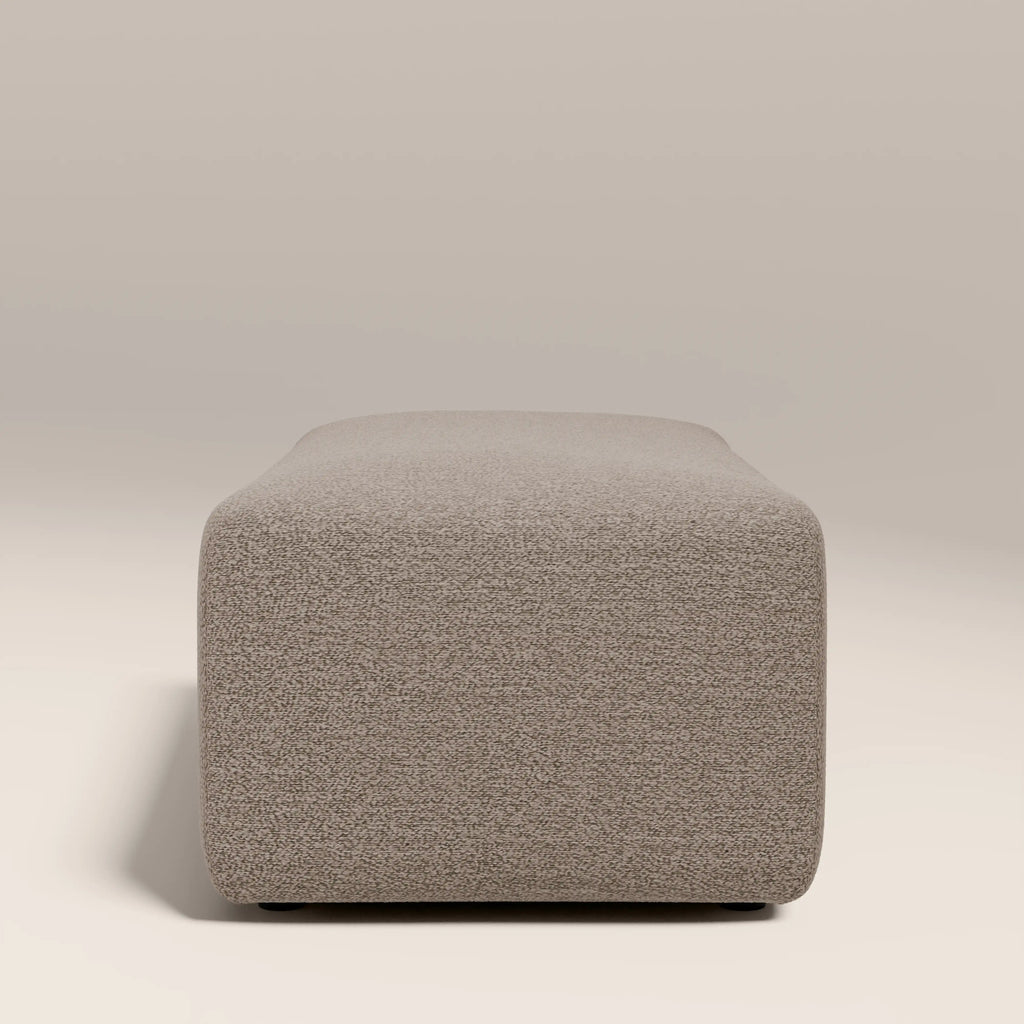 Celeste Footstool | Ecru Boucle
