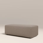 Celeste Footstool | Ecru Boucle