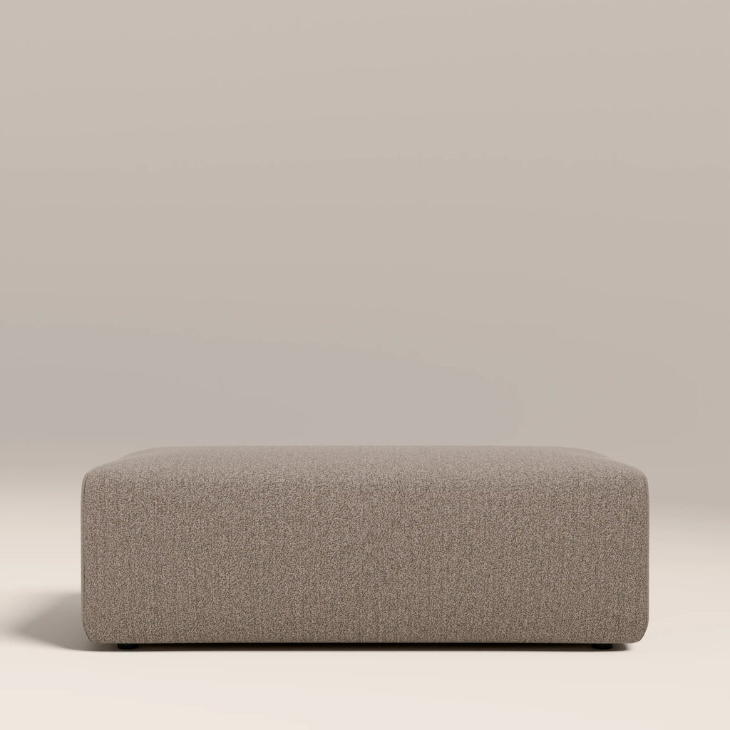 Celeste Footstool | Ecru Boucle