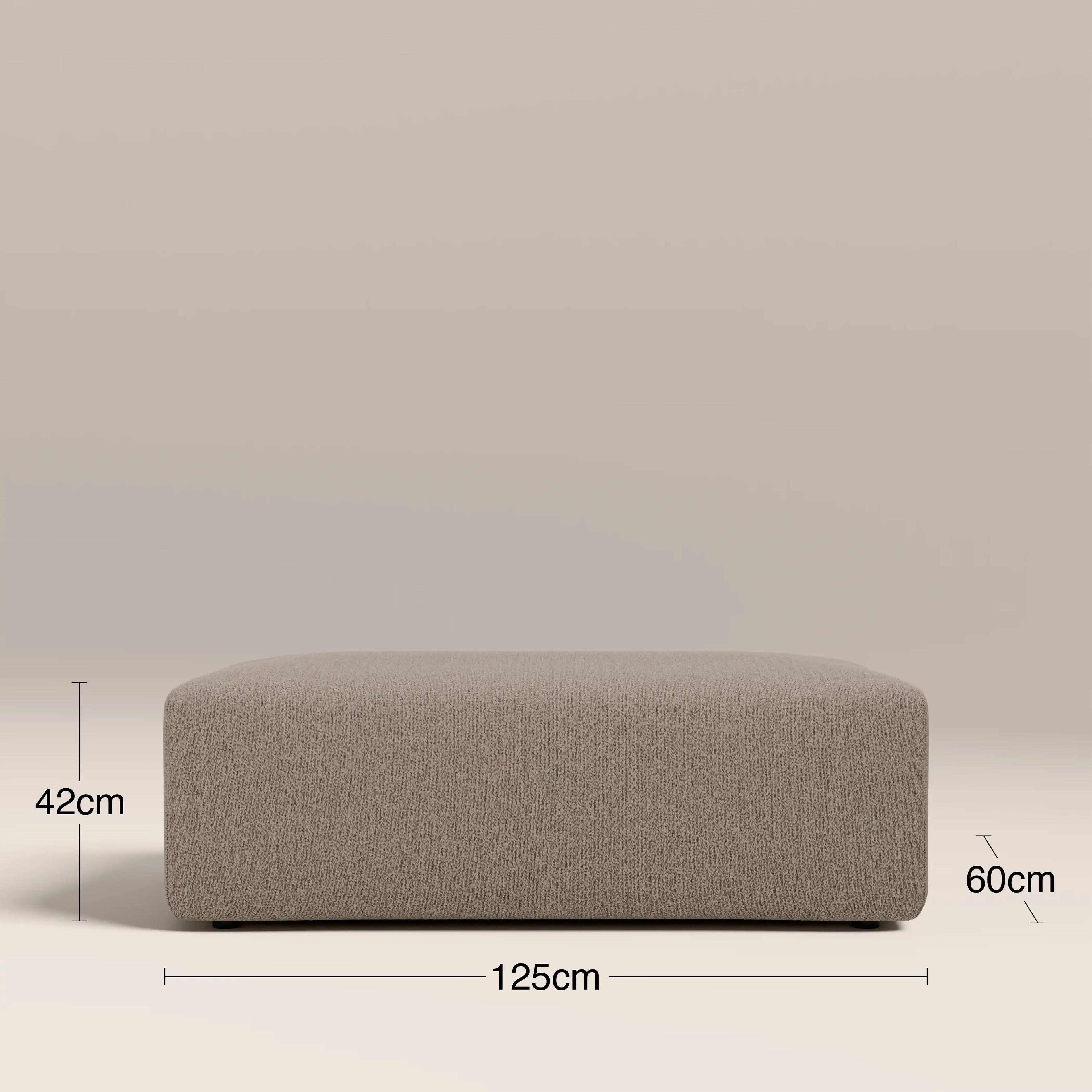 Celeste Footstool | Ecru Boucle
