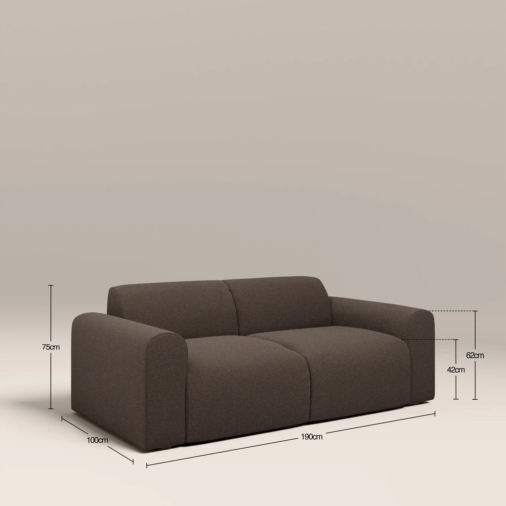 Celeste 2 Seater Sofa | Dusty Taupe Boucle