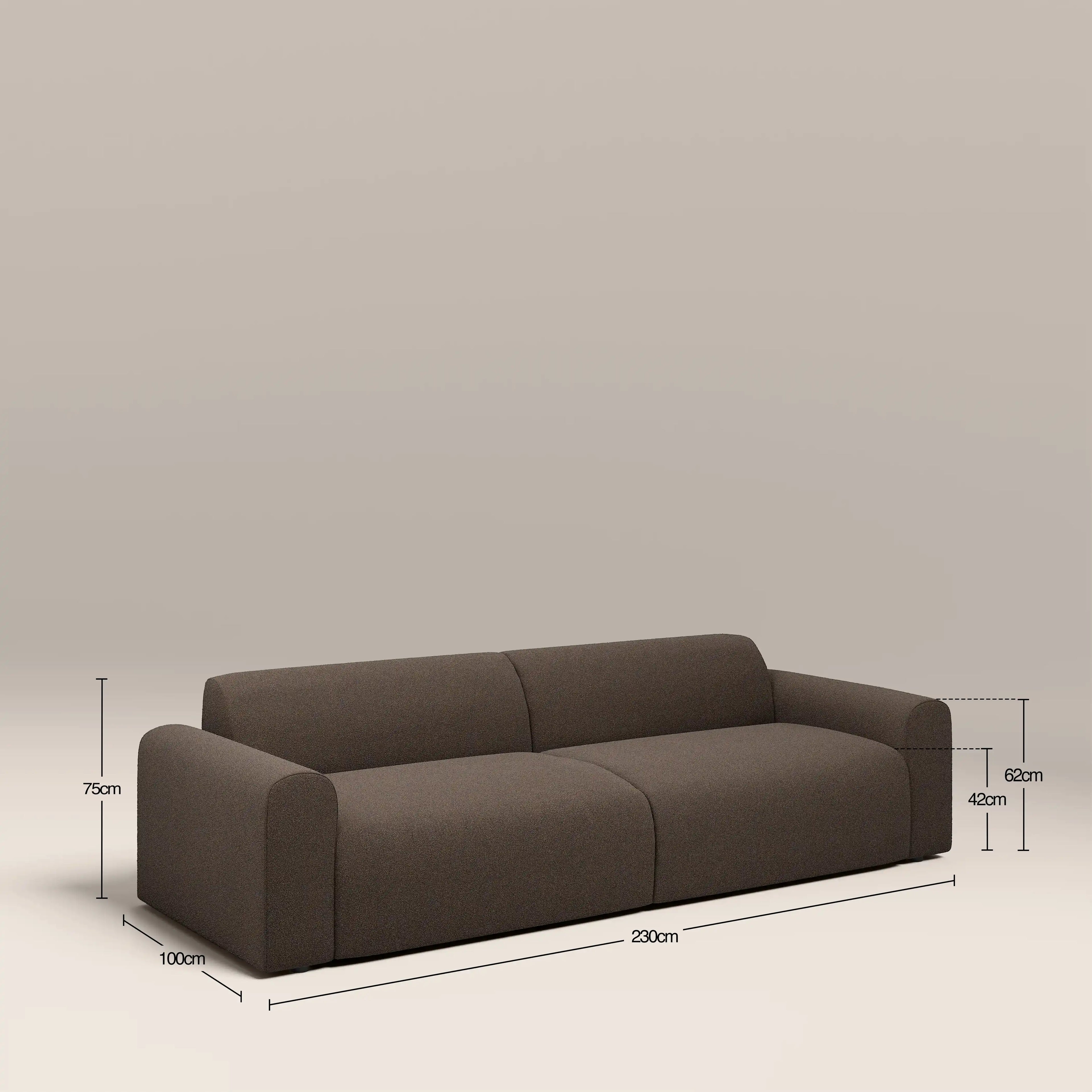 Celeste 3 Seater Sofa | Dusty Taupe Boucle