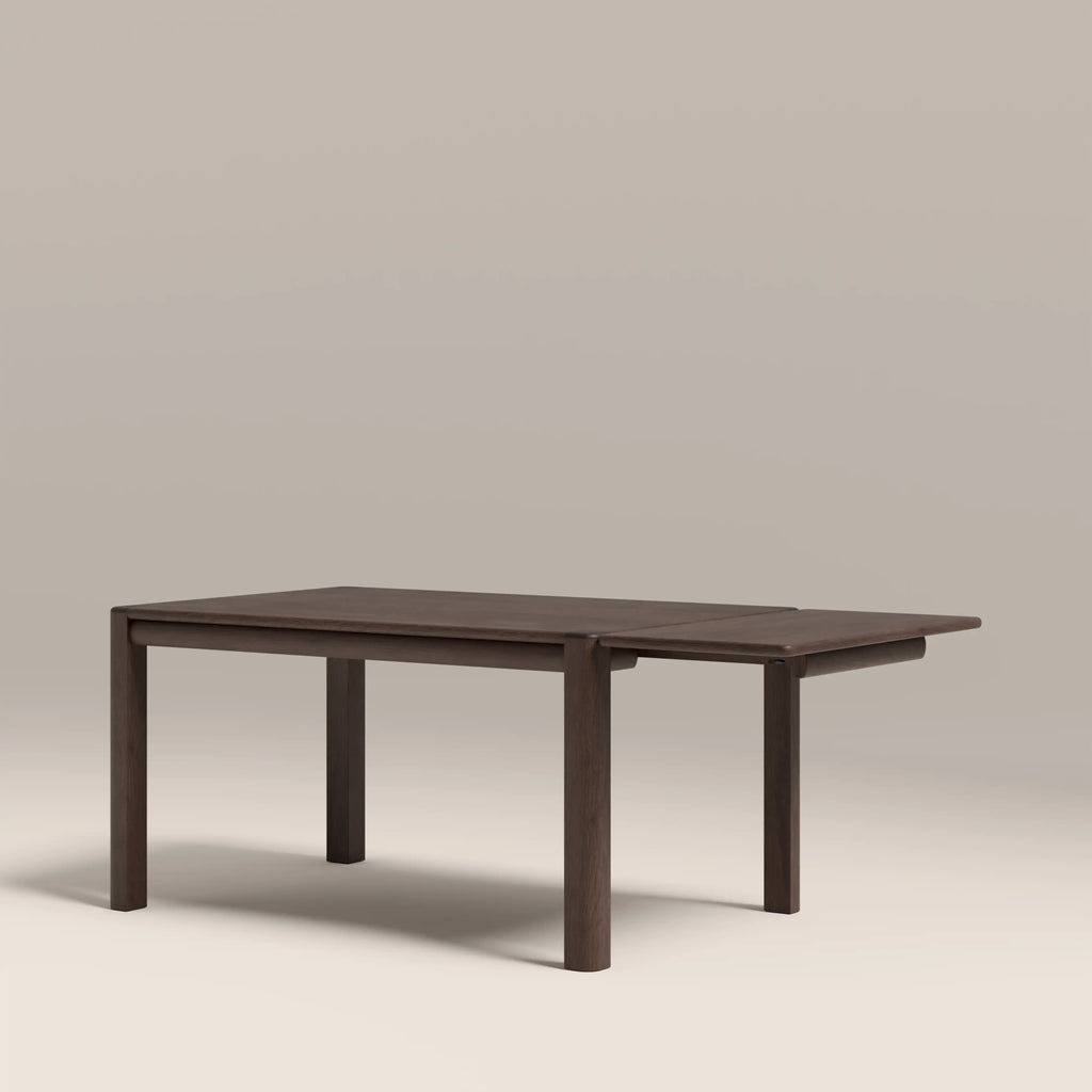 Avalon 6-8 Seat Rectangle Wooden Extendable Dining Table | Smoked Walnut