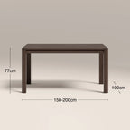 Avalon 6-8 Seat Rectangle Wooden Extendable Dining Table | Smoked Walnut
